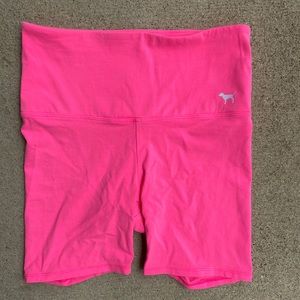 VS Pink Neon Bike Shorts